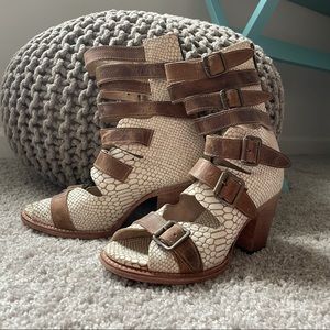 Freebird snake heel sandal